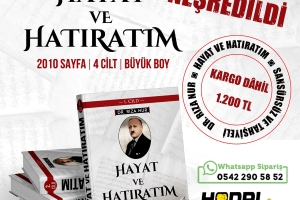 Dr. Rıza Nur'un HAYAT VE HATIRATIM isimli eseri 